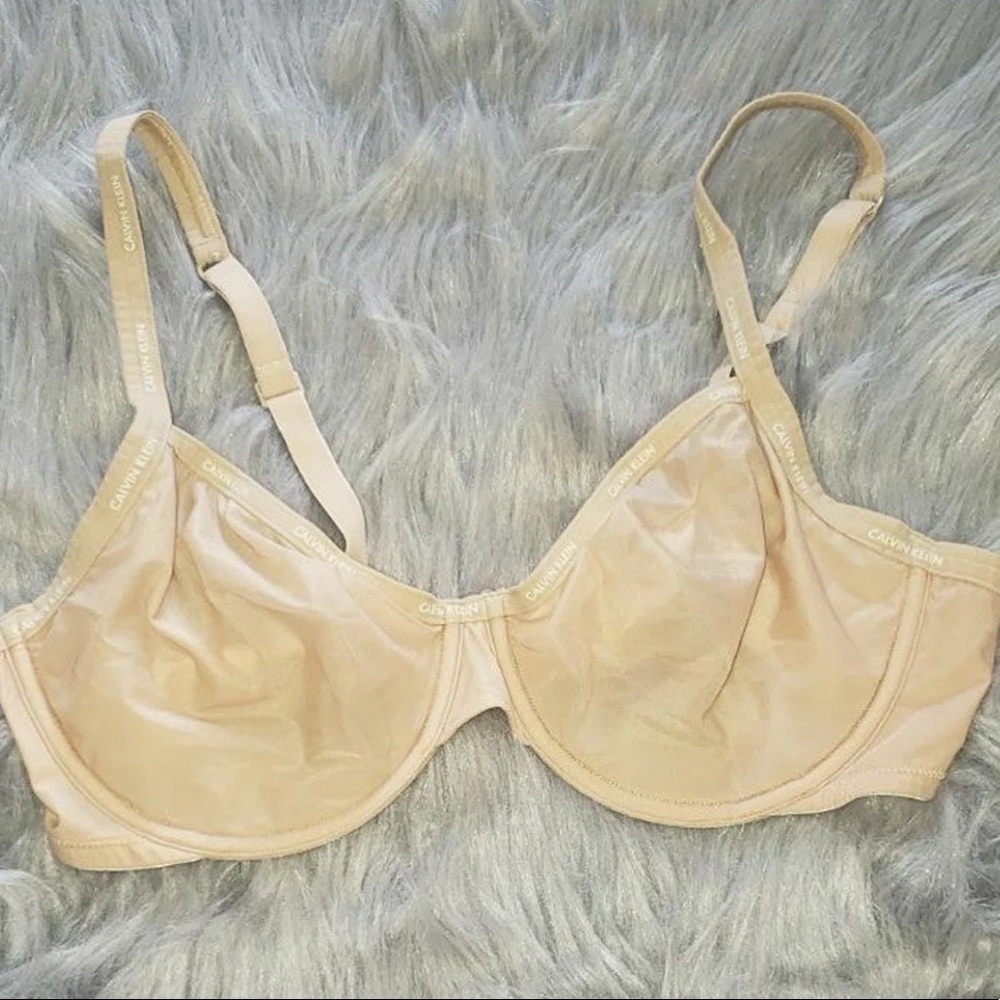 Calvin Klein sheer unlined bra 38B